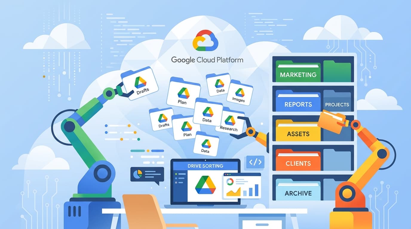 How Google Scripts, Cloud Platform, and Drive API Work with AI to Sort and Upload Your Files Automatically